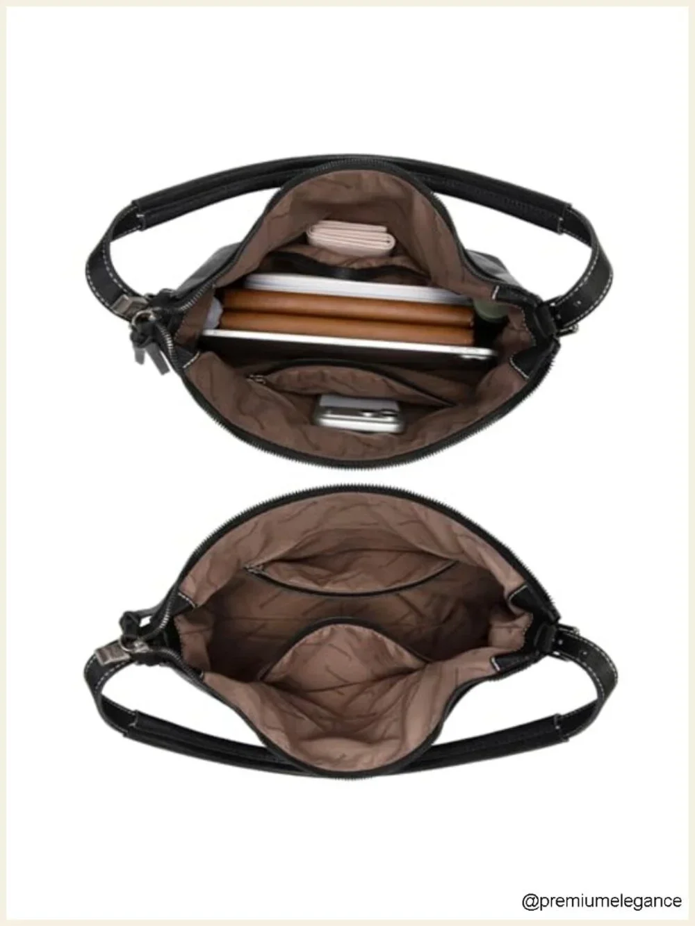 Ultra Soft Vegan Leather Slouchy Hobo Bag Crossbody Purse with Zipper